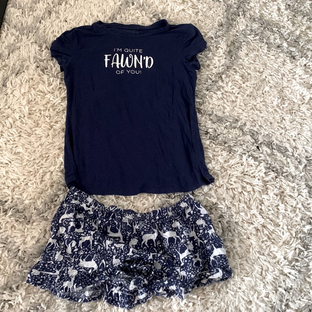 Navy blue matching pj set